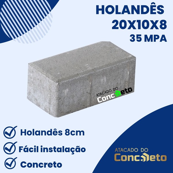 Pavs Holandês 20 x 10 x 8 cm 35 MPA