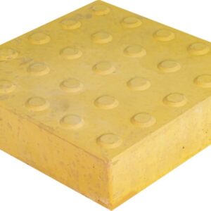 Piso Tátil Alerta Amarelo 25 x 25 x 6 cm